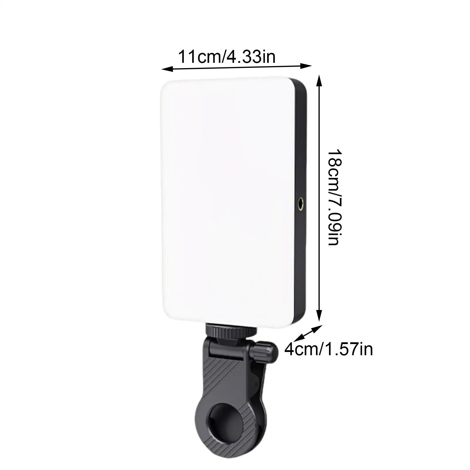 Mobile Phone Fill Light USB Rechargeable 3 Modes Adjustable Brightness LED Lamp Clip On Make Up Computer Fill Light