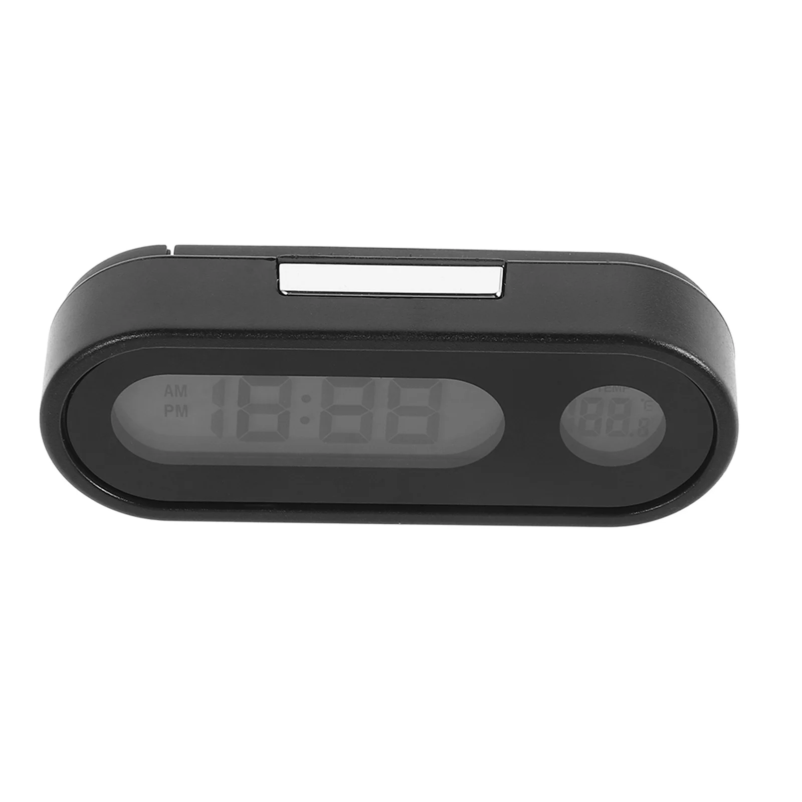 ساعة سيارة صغيرة صغيرة رقمية عرض درجة الحرارة الإلكترونية لوحة القيادة الخلفية السيارات المحمولة مركبة ساعة رقمية ل داش السيارة