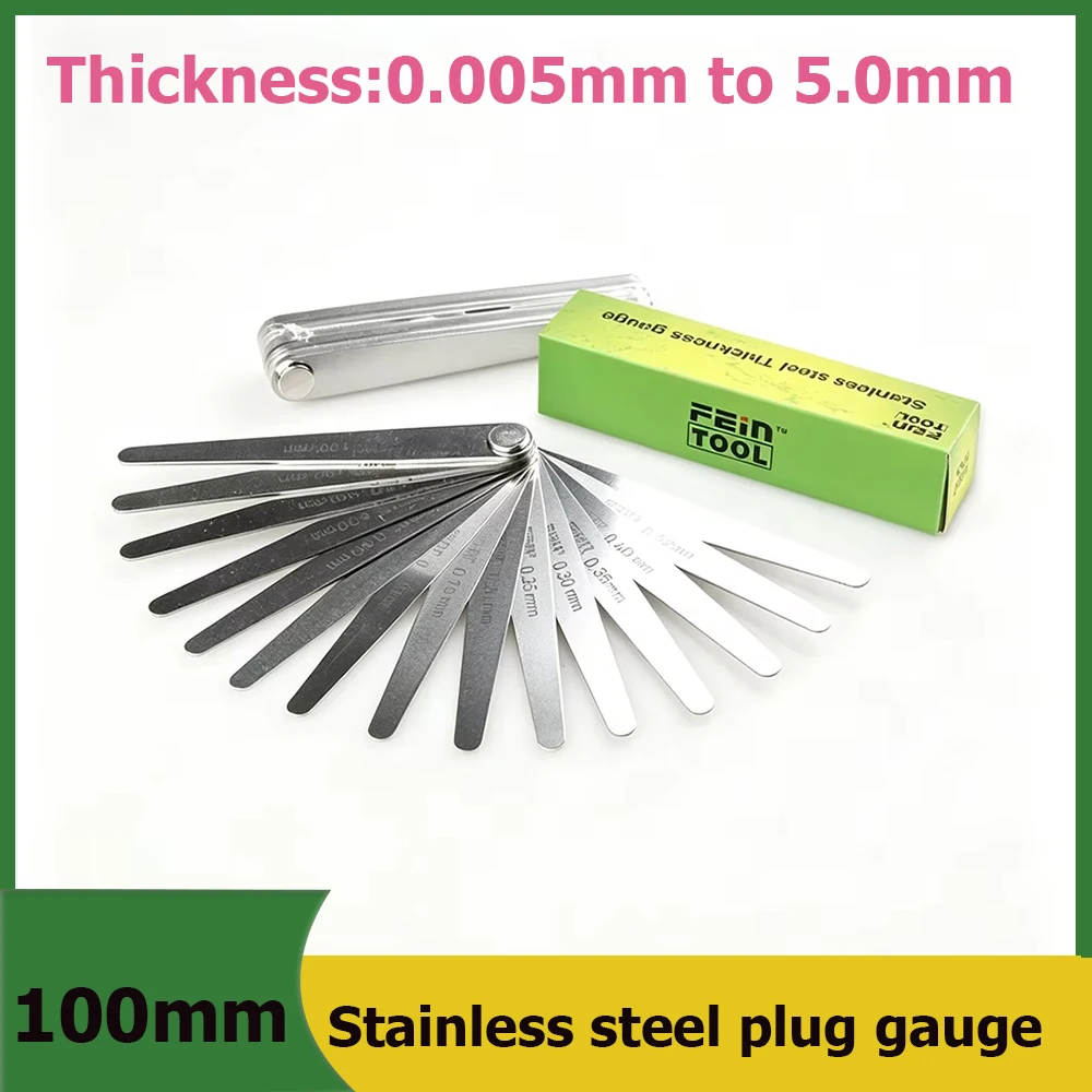 Stainless Steel Plug Gauge  Single Piece Metric And Imperial Thickness Measurement  Thickness Gauge  Single Piece 0.01-5.0mm