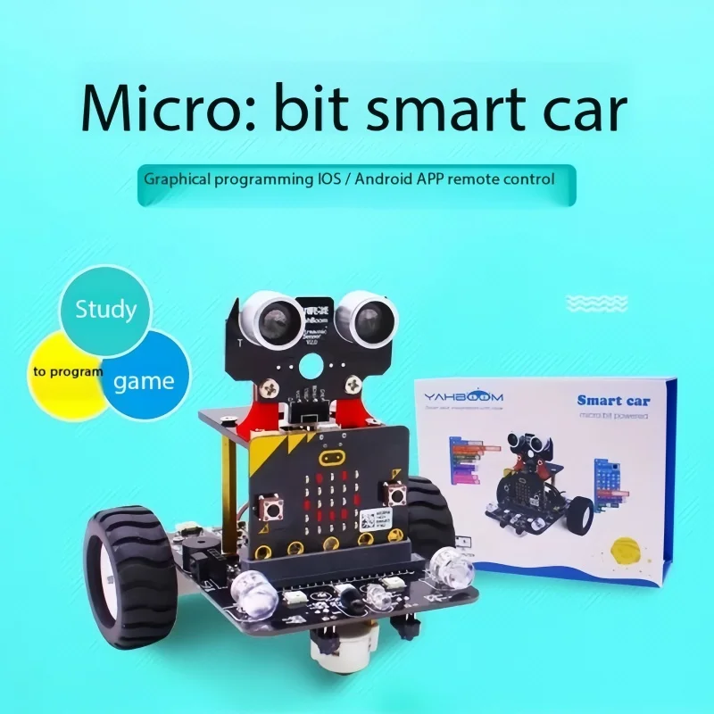 

1PCS Micro: bit intelligent car robot kit Microbit graphical programming development board STEM