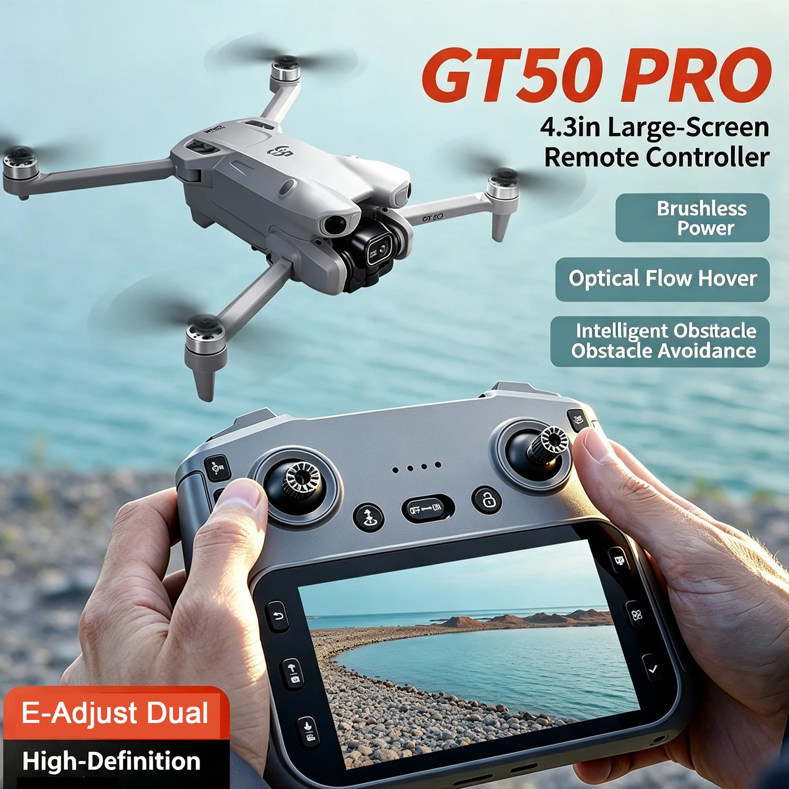 Drone Rc Gt50 - Dron GT50 RC Profesjonalny 4K HD