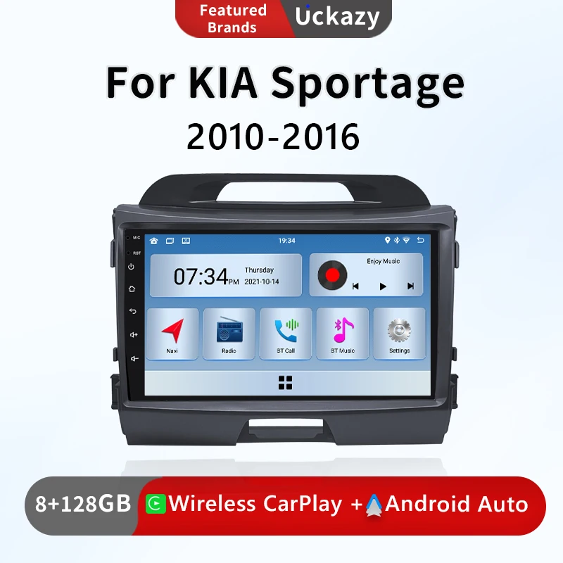 8 Core AutoRadio 2 din Android 13 For Kia Cerato K3 2013 2014 2015 Multimedia Navigation GPS Stereo Head Unit Carplay 4GB Screen