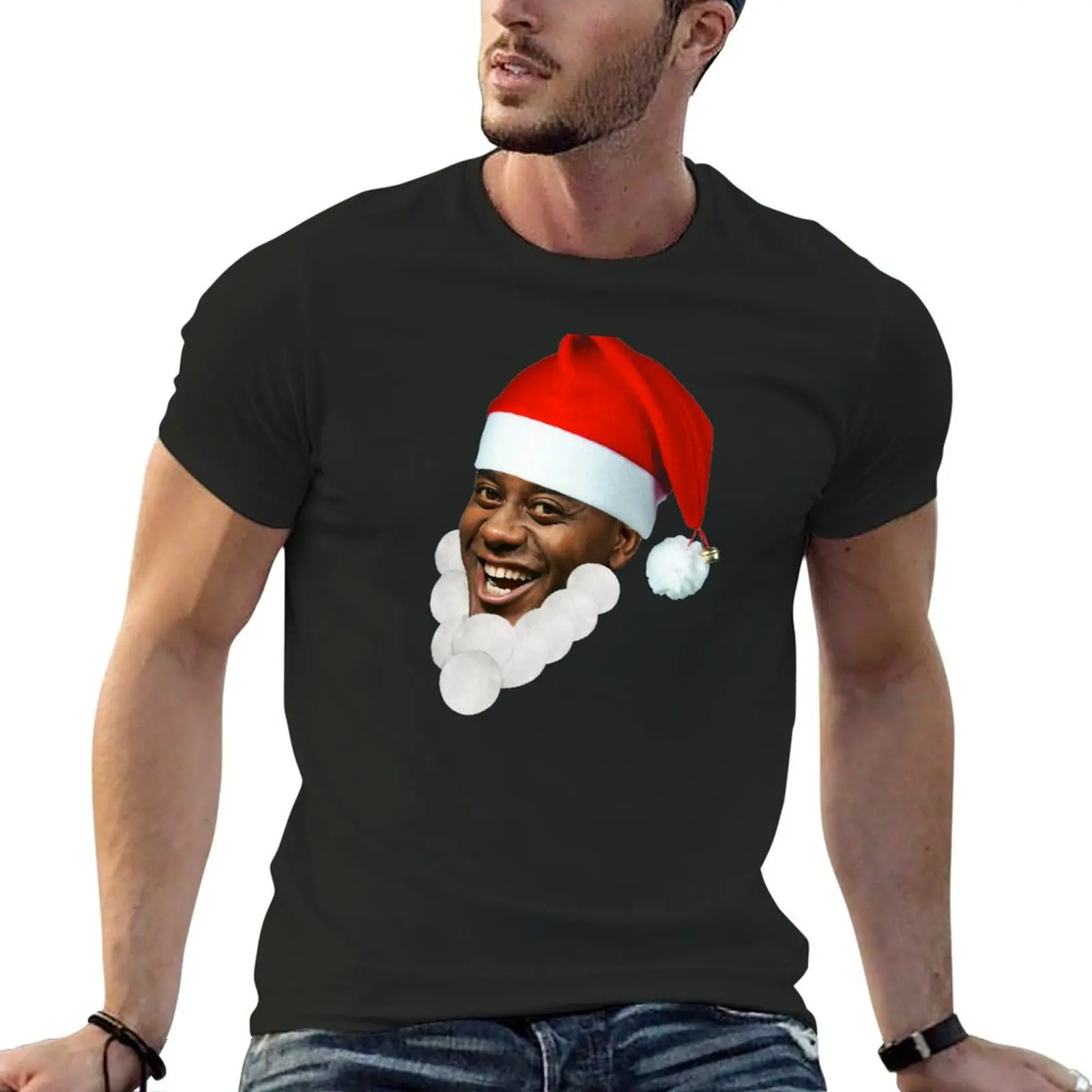 Ainsley Harriott Santa T-Shirt hippie clothes Aesthetic clothing men graphic t shirts