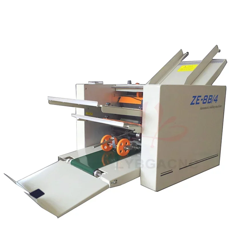 Fully Automatic Paper Folding Machine for Balers 8B-2-9B-4 70W Mini Creasing Foler Max Line Speed 80m Optional 220V 110V Power