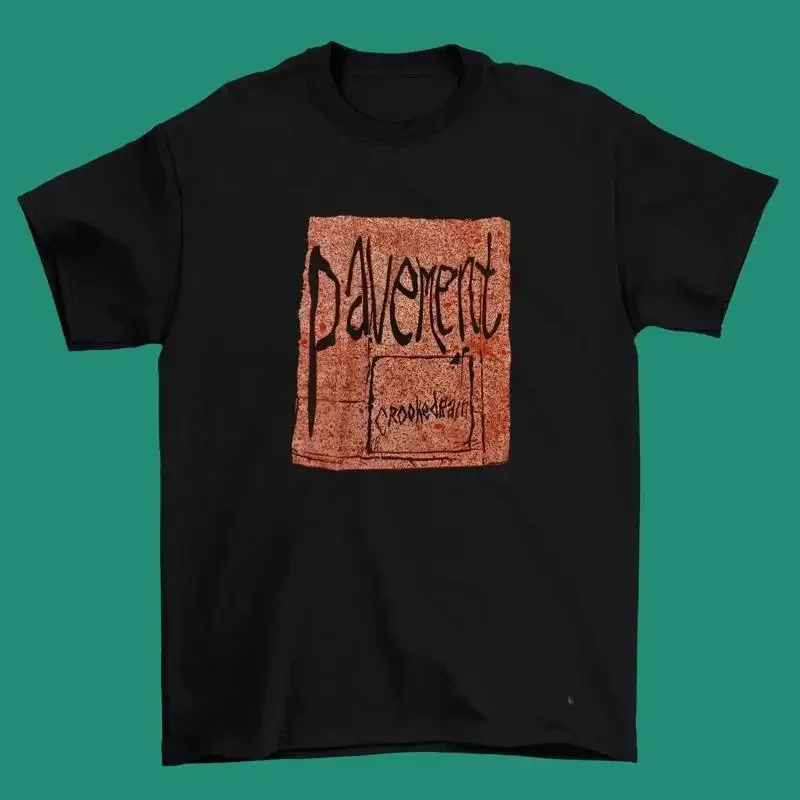 90er Pavement Crooked Rain Tour 1994 Logo Schwarzes T-Shirt, Größe S bis 4XL, Erwachsene, Hohe Qualität, Bestes