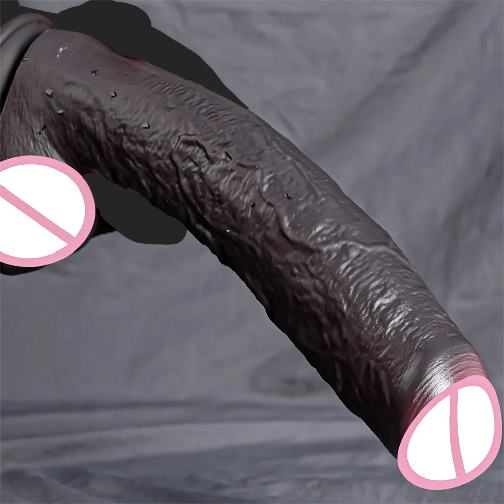 SCRealistic Long Dildo Black Anal Plug Zabawki Erotyczne Big Penis Butt Plug Long Dick Sex Toys For Women Men Phallus Anal Dilat view 5