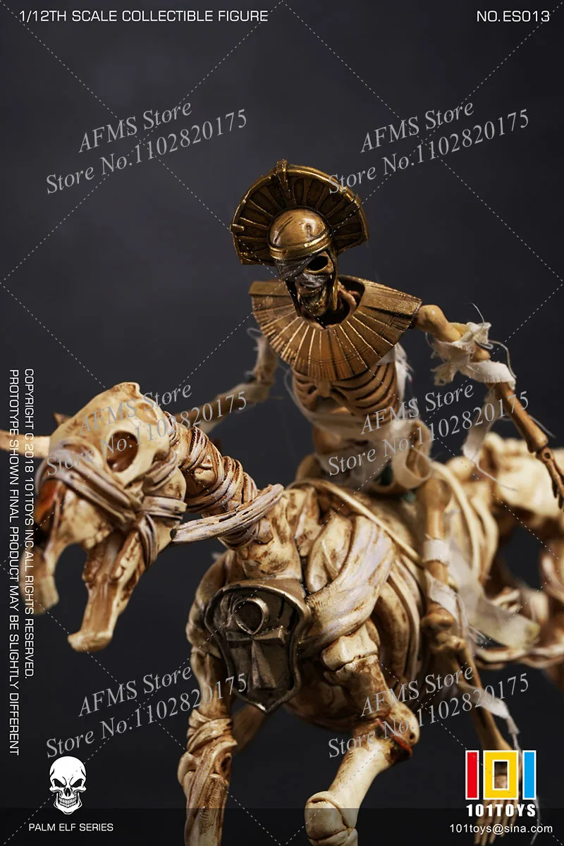 101TOYS ES013-015 1/12 Scale Collectible Figue Palm Elf Series Egyptian Mummy Skeleton 6Inch Action Figure Model Toys Dolls