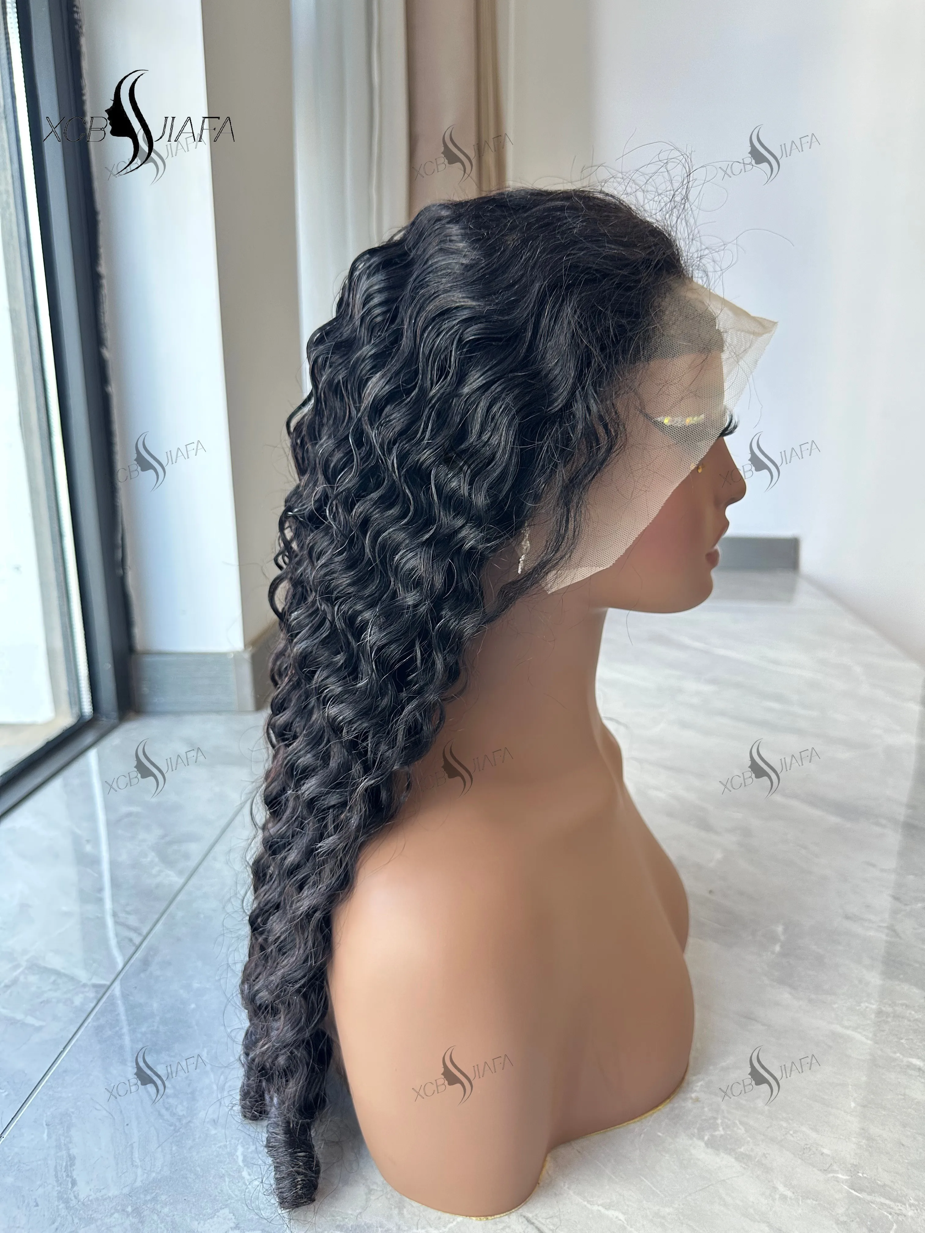 Burmese Curly Human Hair Wigs 12A Vietnamese Hair 13X6 Hd Transparent Lace Front Wig Vietnamese Raw 100% Human Hair 200% Density image 5