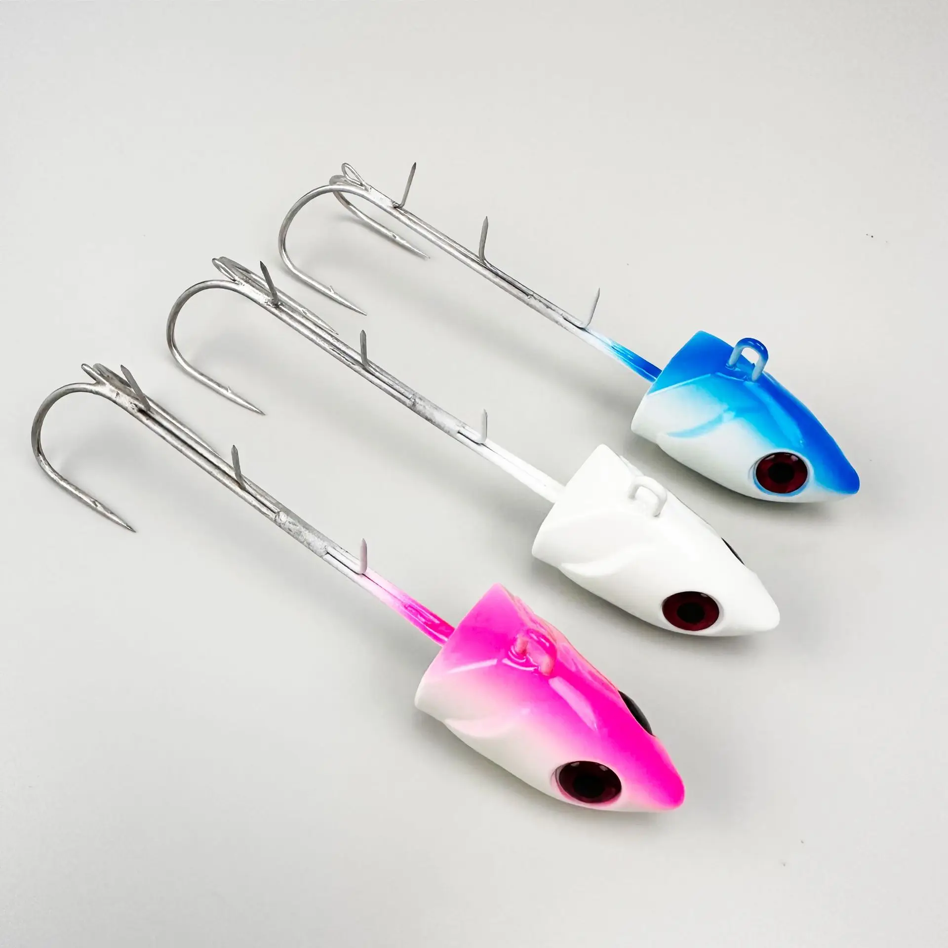 Sea Fishing Tenya Lead Head Hook Deep Sea Boat Fishing Swordfish Bait Night Light Double Hook 80-300g