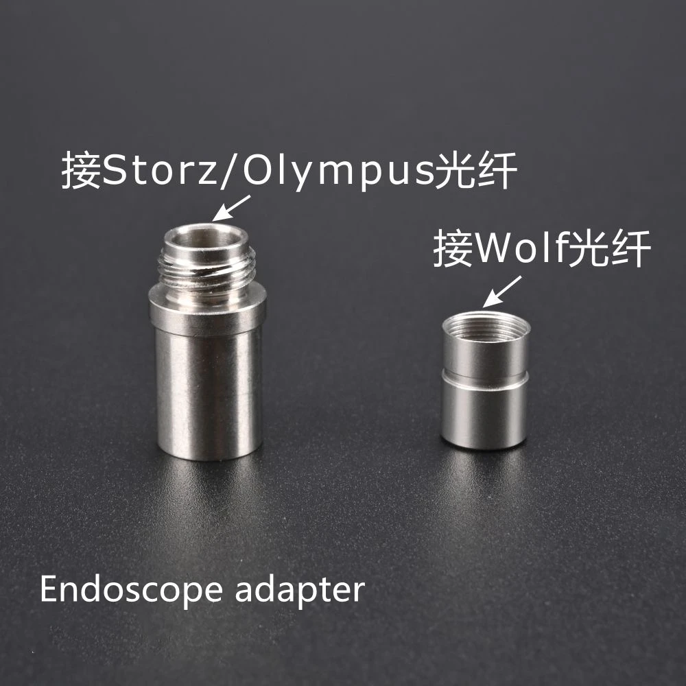 Reusable Optical Fiber Light Guide Cable Cold Light Source Rigid Endoscope Adapter