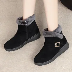 Women's Winter Boots Women's Winter New 2025 Women's Thickened Short Boots Casual Warm Shoes Women's Flat Anti-skid Women's Boot