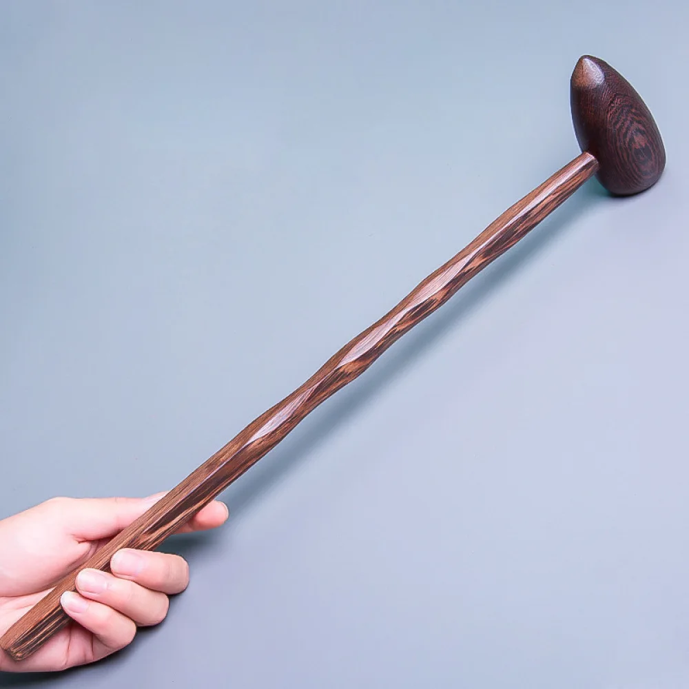 Solid Wood Massage Hammer Wenge Meridians Patting Tool Trigger Point Body Massager For Shoulder Back Neck Muscle Relaxation