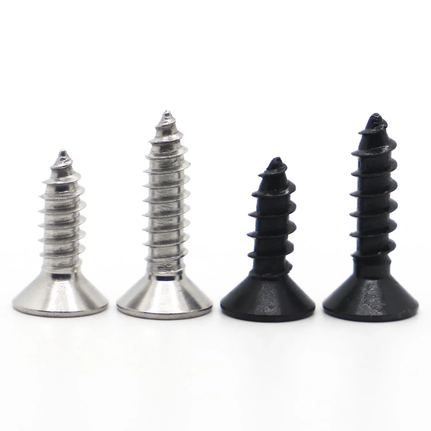 M3 M4 M5 M6 ألين عرافة مسدس المقبس شقة غاطسة رئيس الذاتي التنصت المسمار 304 الفولاذ المقاوم للصدأ/أسود 8.8 الكربون الصلب