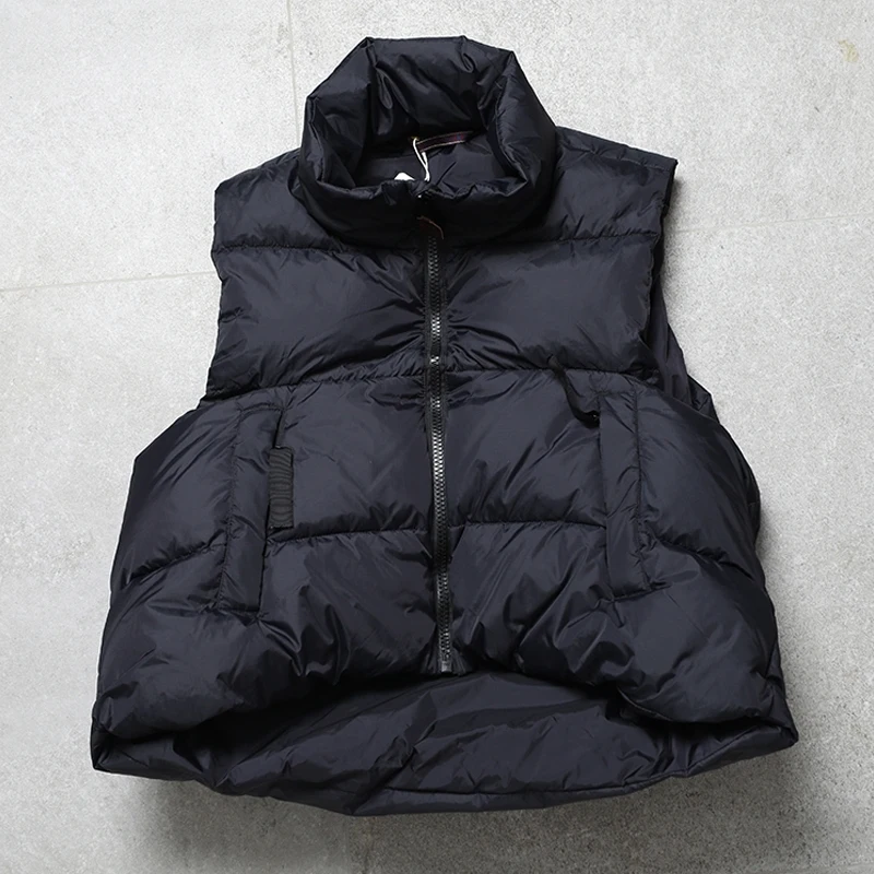 

Kapital double-sided printed multi-pocket couple down vest jacket trendy