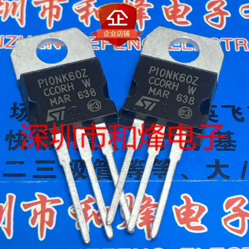 5PCS-10PCS STP10NK60Z P10NK60Z TO-220 600V 10A ORIGINAL ON STOCK