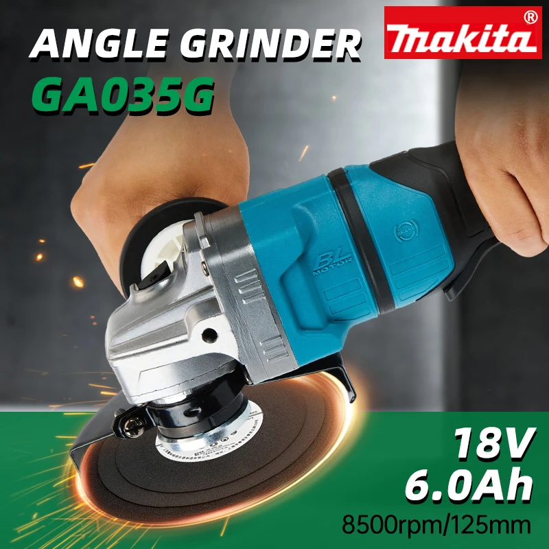 Makita GA035G charging Angle Grinder 40V brushless lithium multi-function cutting machine 150mm