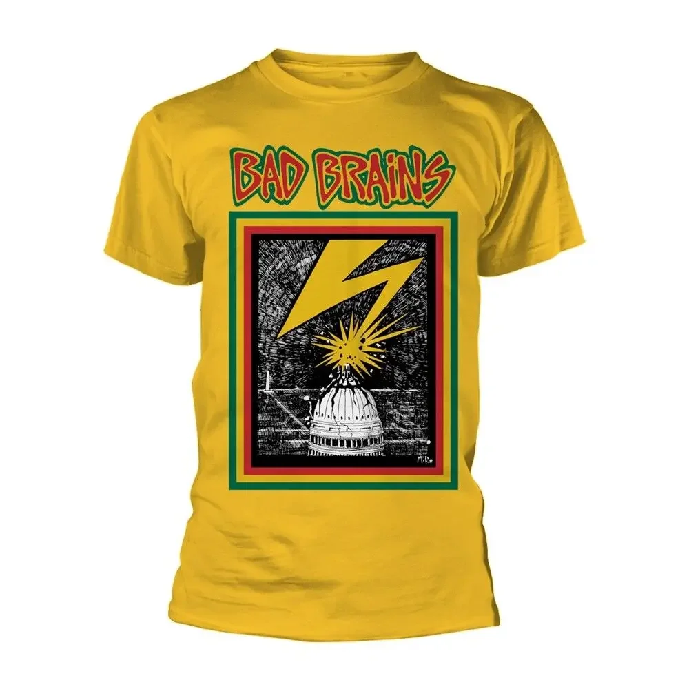 Bad Brains 'Bad Brains' Yellow T shirt - NEW   High Quality 100%Cotton Short Sleeve