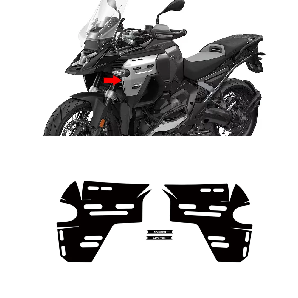 

For BMW R1300GS Adventure R 1300GS R 1300 GS 2024-2025 Motorcycle Side air intake black Waterproof and sunscreen stickers
