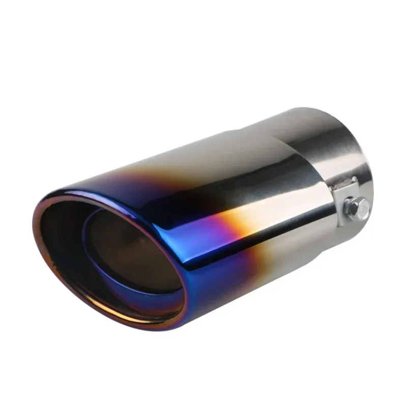 Motores, punta de silenciador de contrapunto, tubo de acero inoxidable, decoración cromada, accesorios de modificación de tubo trasero de coche modificado