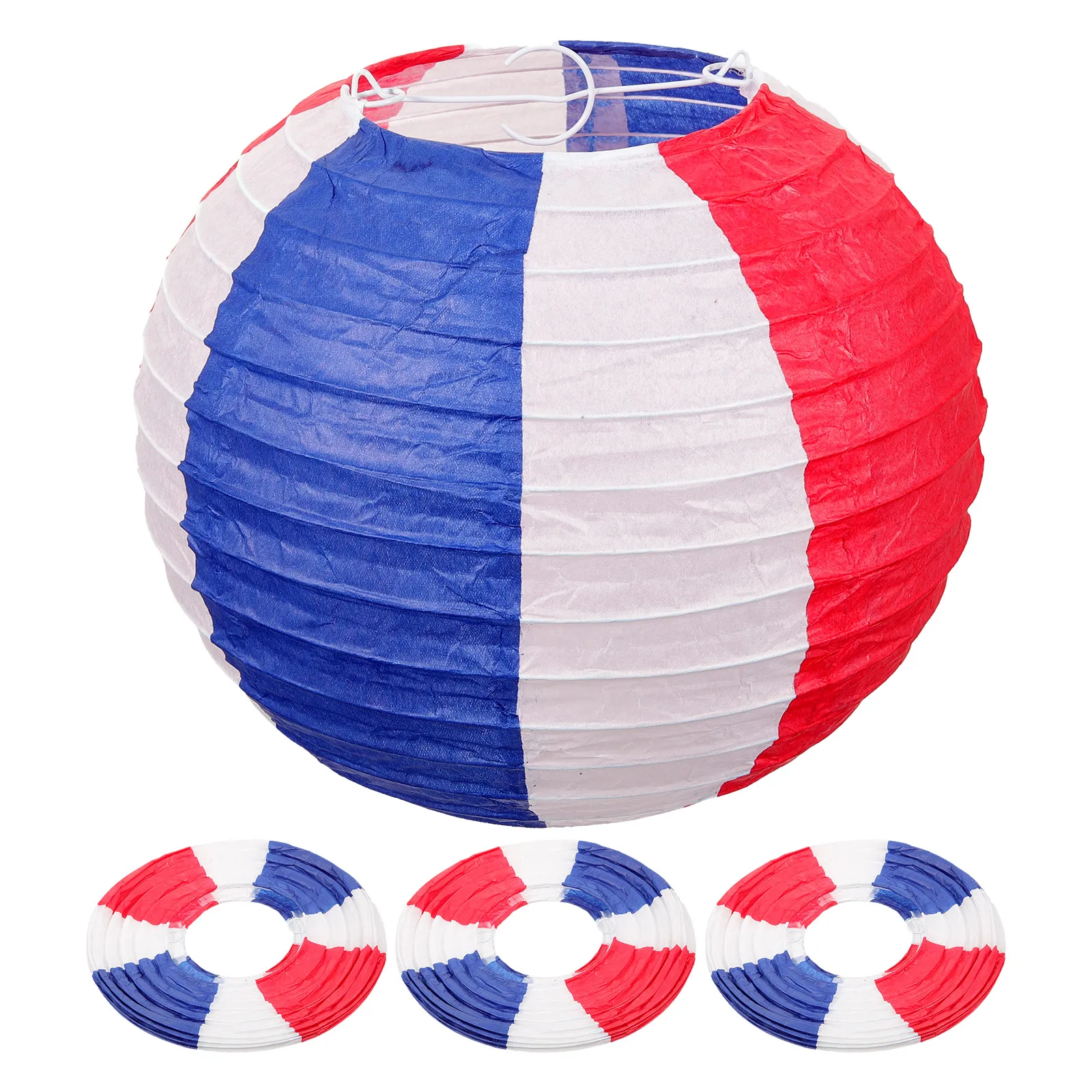 

4 Pcs Foldable 3 color Lanterns Tricolor Paper Outdoor Korea Style Bride Wedding Birthday Festive Table Lamps