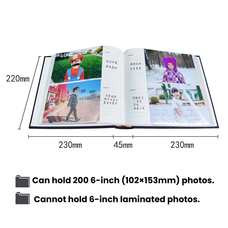 

Romantic Photo Album with Multi-Direction Pockets - Heartfelt Valentine's Gift for Mom to Cherish Precious Memories