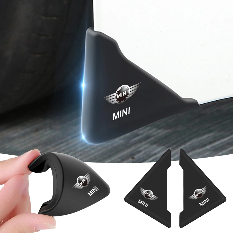 2 шт. силиконовая крышка угла двери автомобиля, автоматическая защита от столкновений для BMW Mini Cooper One S R50 R53 R56 F55 F56 автомобильные аксессуары