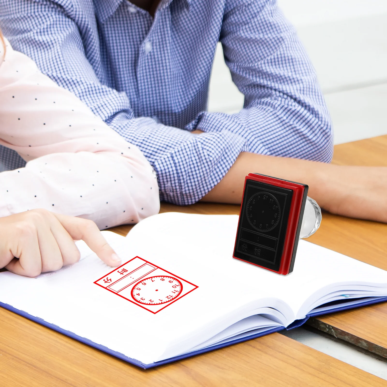 Timbre d'horloge pour enfants, sceau facial d'horloge pratique pour enfants, enseignement en classe, jeux d'apprentissage, activités de groupe, tampons de cadeaux de fête