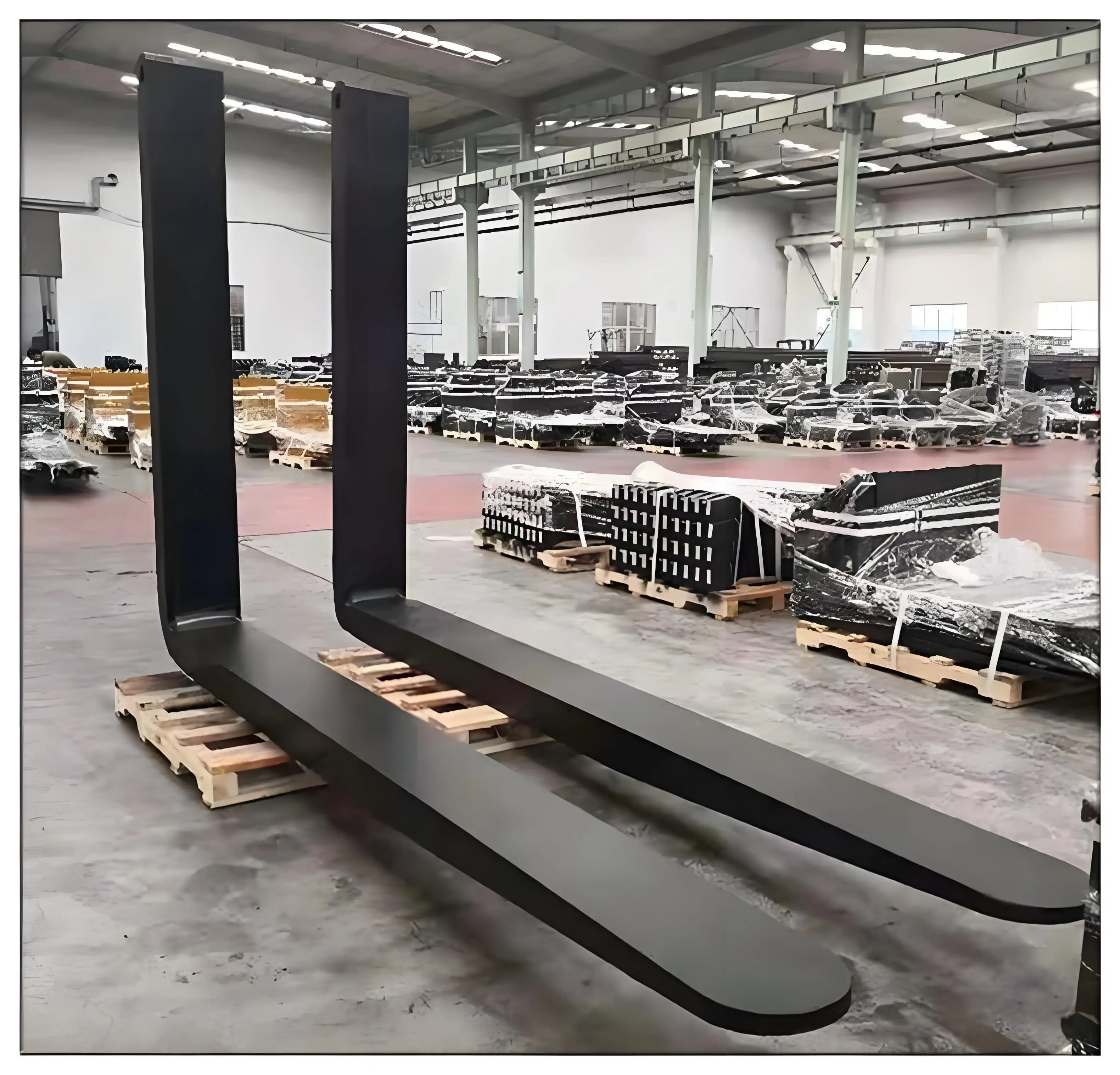 Garfos de empilhadeira ajustáveis, comprimento ajustável, altura diferente precisa, melhoria da flexibilidade