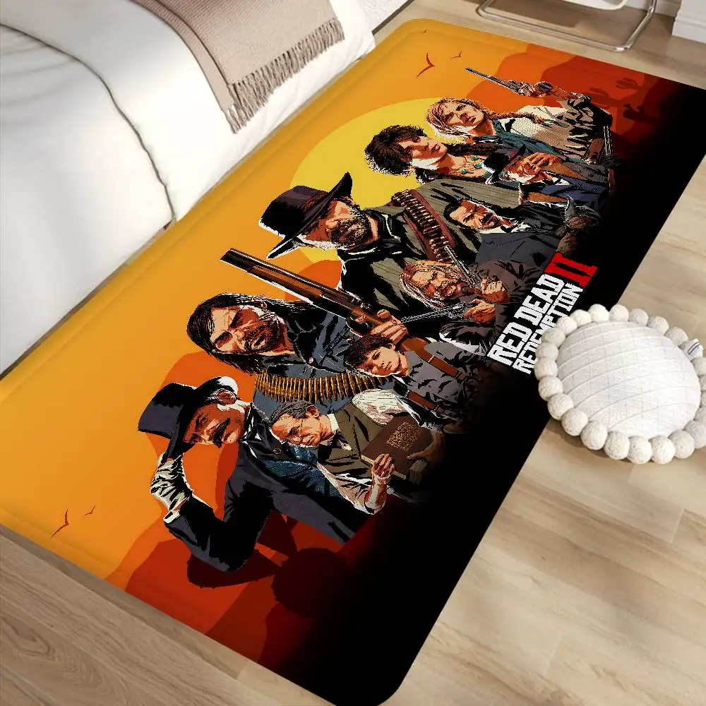 R-Red D-Dead R-Redemption 2 Floor Mat Rectangle Anti-slip Home Soft Badmat Front Door Indoor Outdoor Mat Hotel Decor Mat