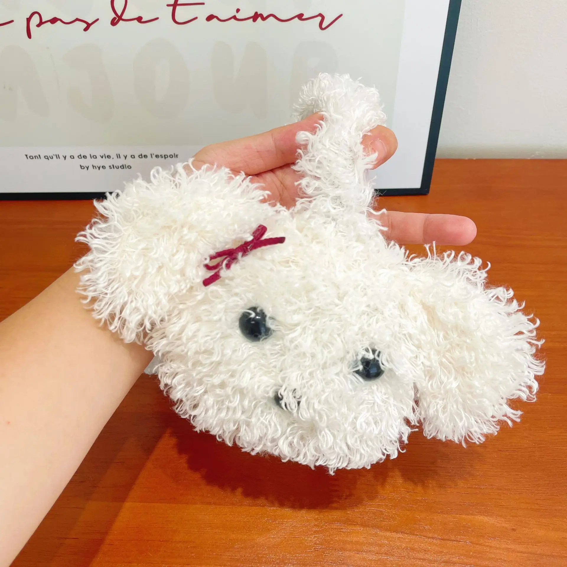 

Anjj Cute Kawaii Puppy Earmuffs Fashion Funny Winter Outdoor Head Warming Windproof Ear Muffs Woman Girl Christmas Gifts