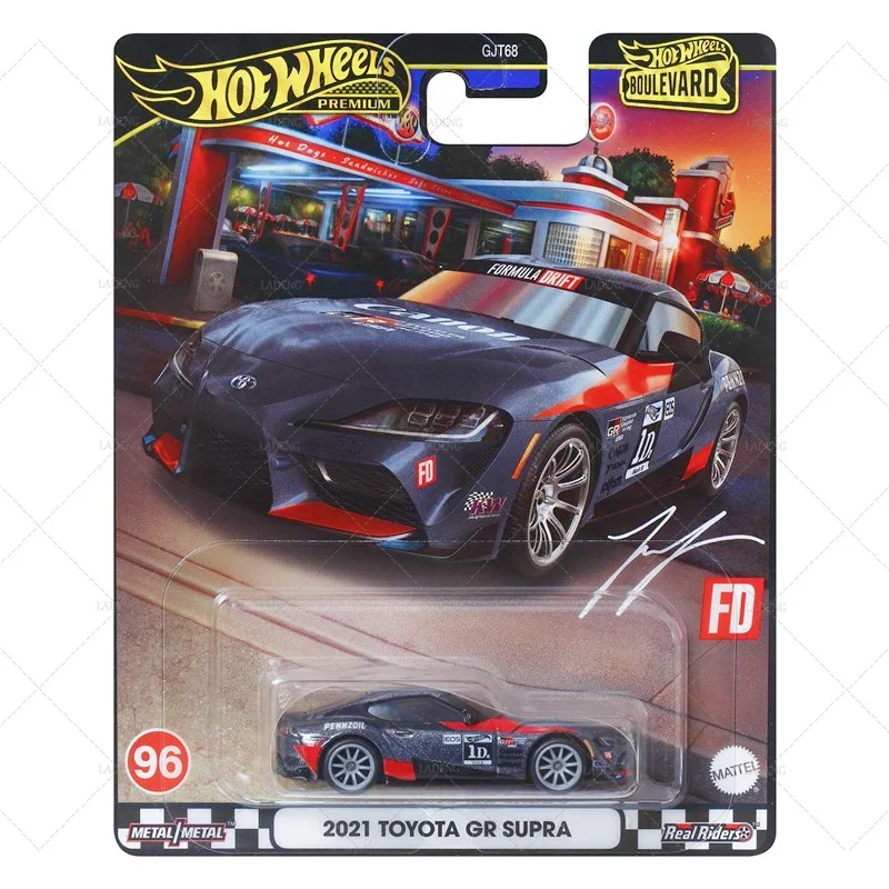 Original Hot Wheels Premium Car Boulevard Toys for Boys 1/64 Diecast Toyota Supra Fiat Modificado Mitsubishi Nissan Lamborghini