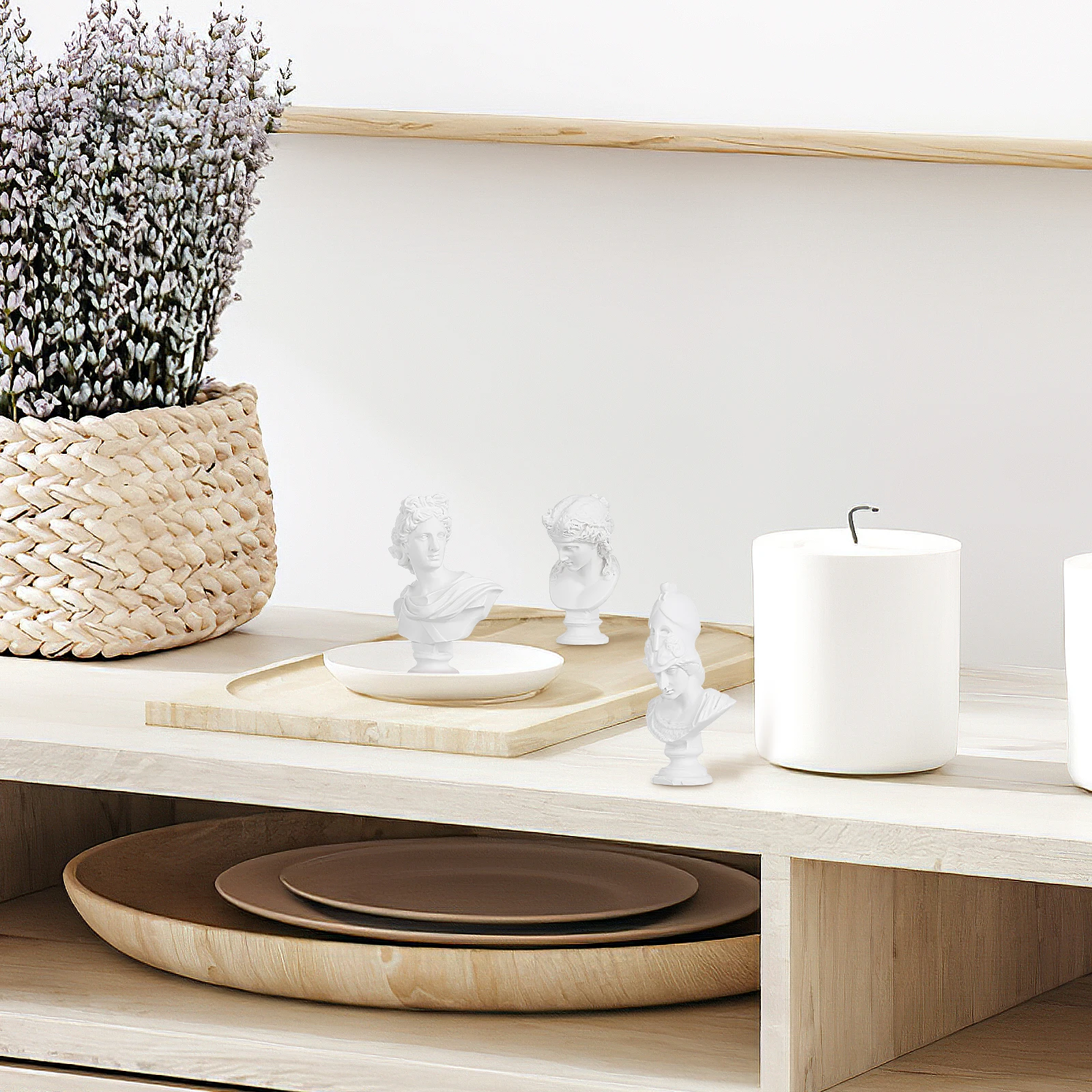 

3pcs Mini Decor Plaster Photography Shooting Prop Greek Ornament Home Decoration Gypsum Portrait Photography Prop Gift