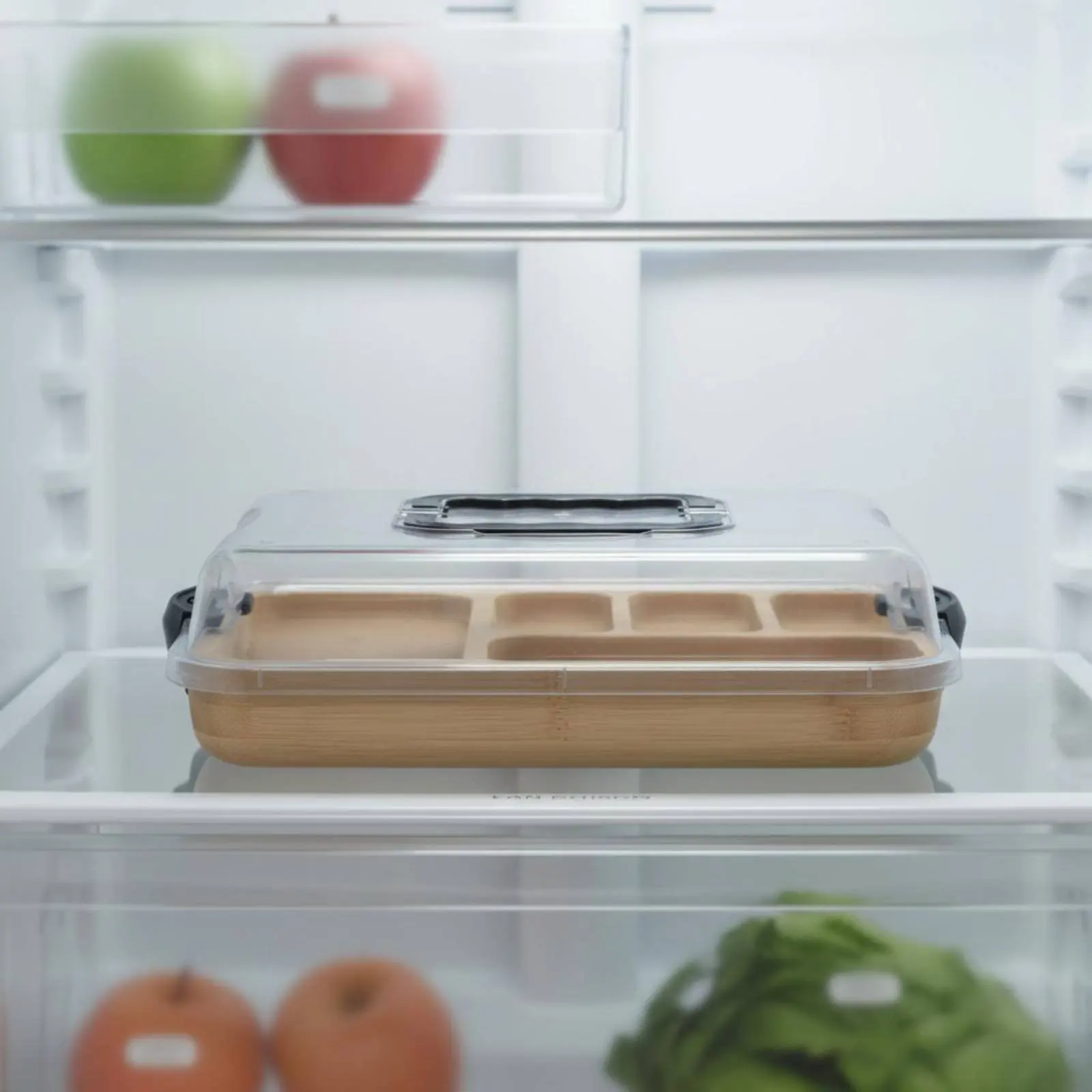 

Glass Food Container Reusable Lidded Food Box Divided Meal Prep Container BPA-Free Safe Eco-Friendly for Fridge