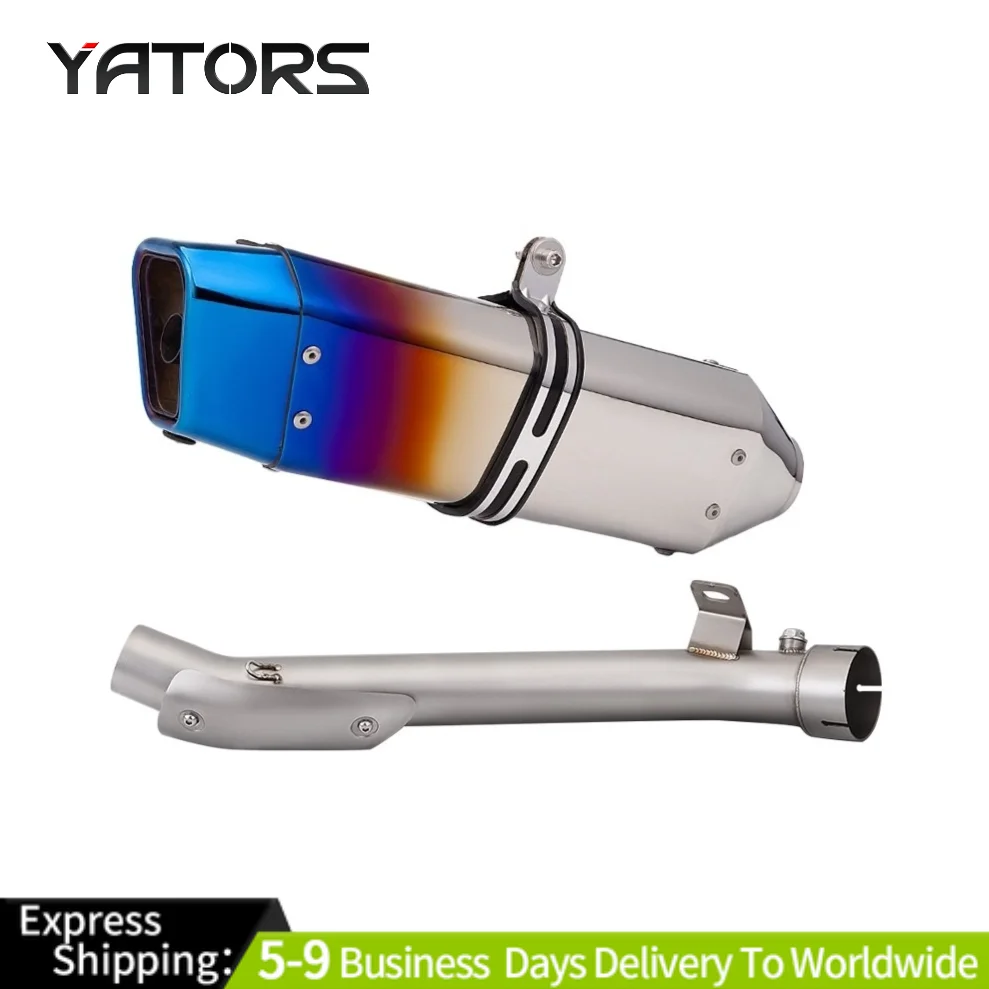Выхлопная труба среднего звена 51 мм, хвостовой глушитель из нержавеющей стали для Suzuki GSX-R1000 2007-2011, выхлопные системы, выхлопные трубы