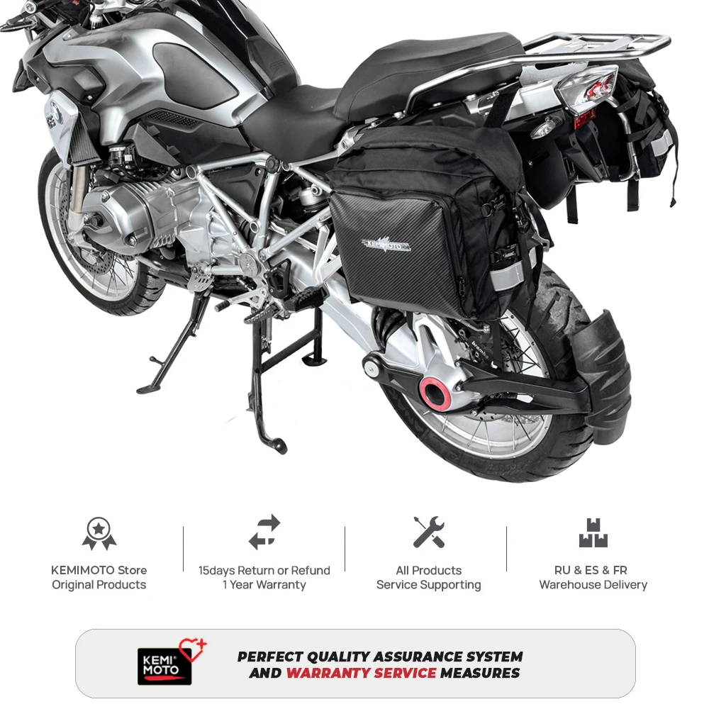 KEMIMOTO Motorrad-Satteltasche, wasserdichte Seitentaschen für BMW R1200GS R1250GS ADV, für Triumph Tiger 900, für Honda X-ADV Twin Africa – Detail 1