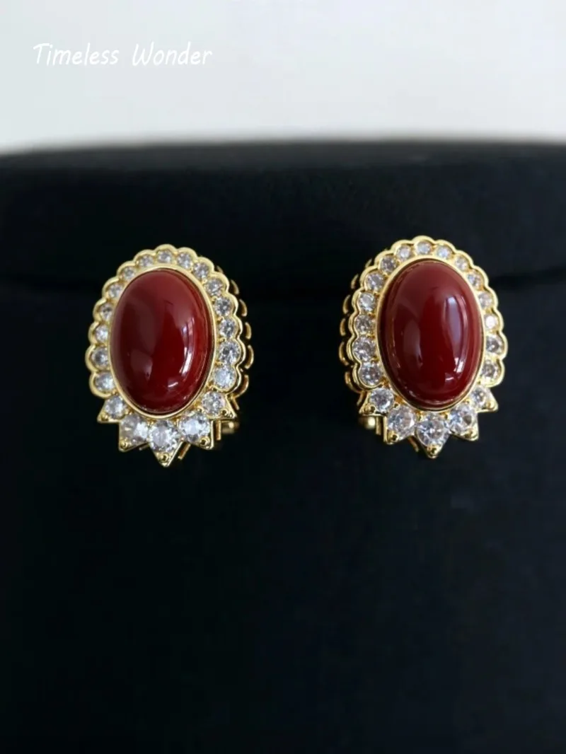 الخالدة عجب يتوهم الزركون جيو حجر تمهيد قلادة N زر أقراط النساء مصمم طقم مجوهرات العصرية نادر خمر 4612 #2