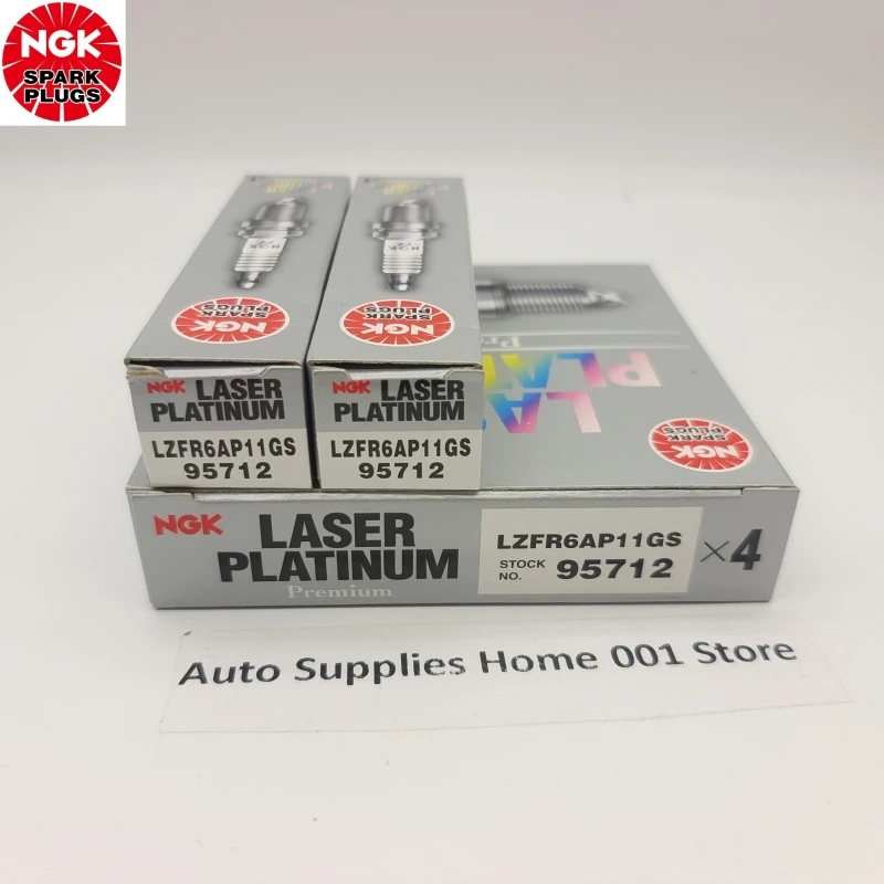 4-6Pcs Original NGK LZFR6AP11GS 95712 Brand New Laser Platinuim Spark Plugs For BMW 325i 330i 523Li 	630Ci X1 X3 X5 Z42.5L 3.0L