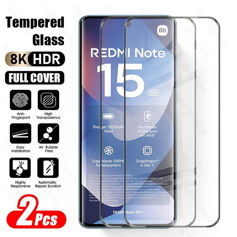 2Pcs 9D Curved Temp…