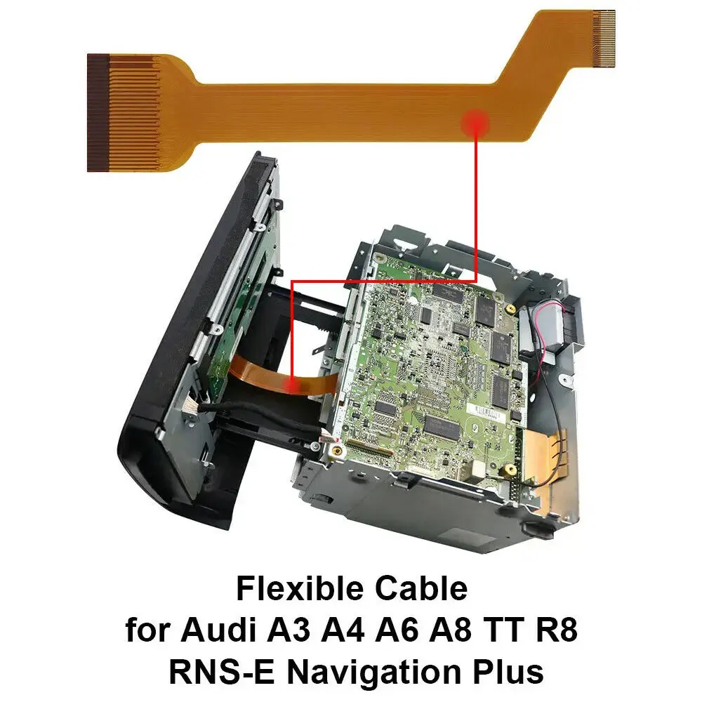 Flat Cable Foil Cable For Audi A4 RNS-E Navi Plus Display Cable Slide Ladder Rail