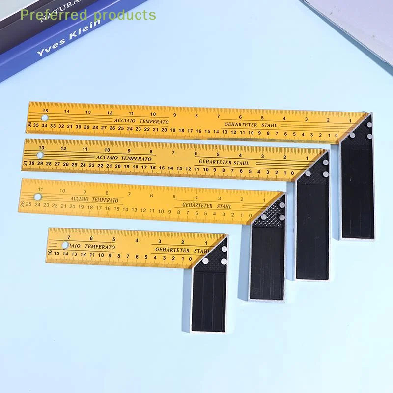 

Precise Building Measurement Tool: Metal L-shaped Multifunction Ruler for Woodworking