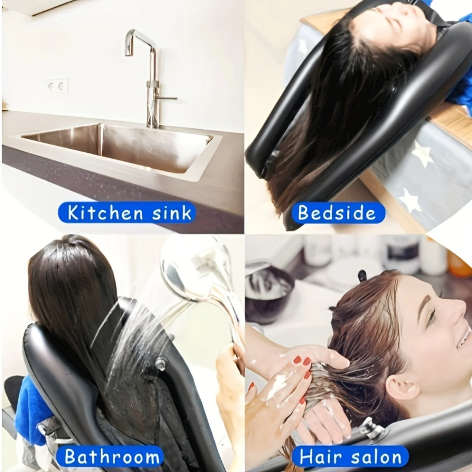 Versatile Portable Shampoo Basin, Comfort Hair Wash Tray For Elderly & Unisex, Lightweight & Chair-Compatible