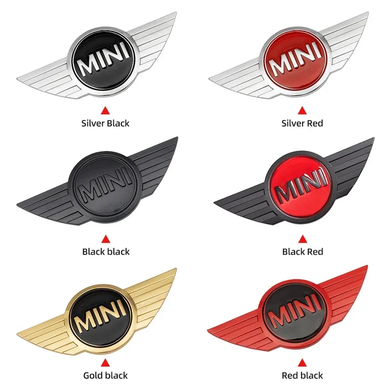 Metal Car Body Sticker Logo Rear Emblem Decal Accessories For BMW Mini Cooper Countryman Clubman S F55 F56 R55 R56 R60 F60 Badge