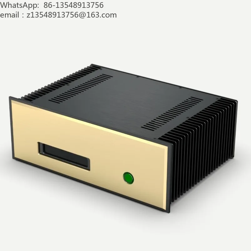 All-aluminum alloy Class A power amplifier chassis, radiators on both sides, all-aluminum chassis 4315 with FM aluminum shell