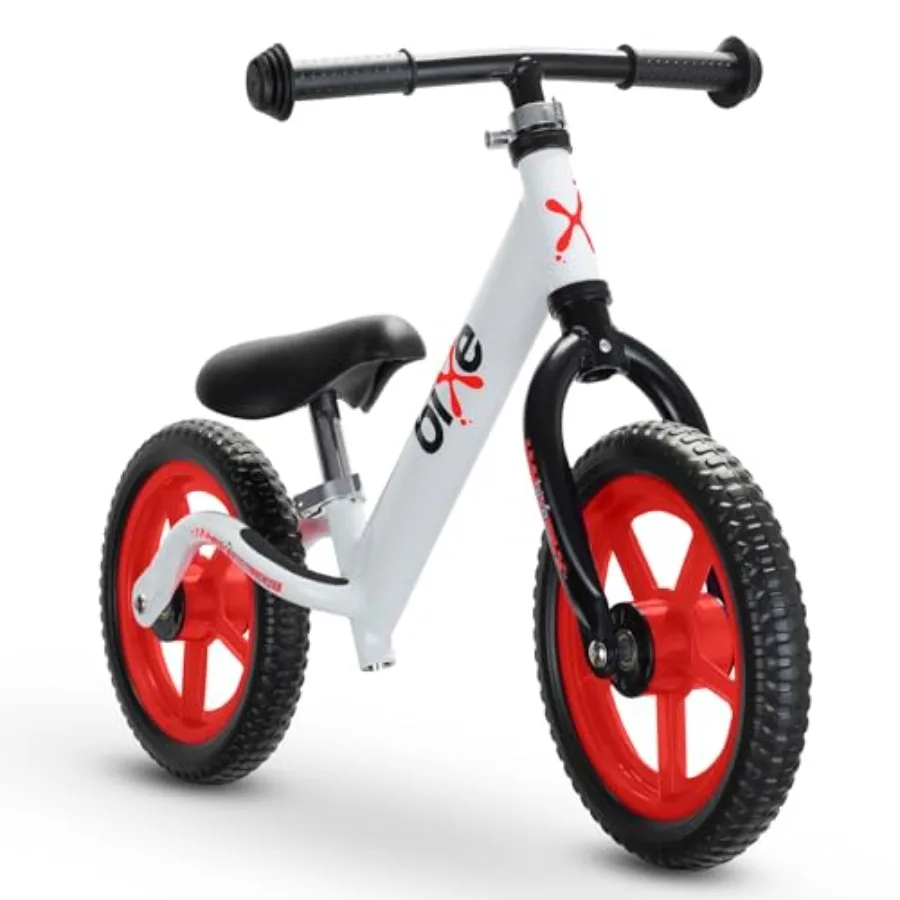 

Balance Bike 30.5 cm 12 Training Bike for Ages 3-5 Toddlers No Pedal Push Bicycle Red Lightweight 1.8kg (4lbs) for Boys and Gir