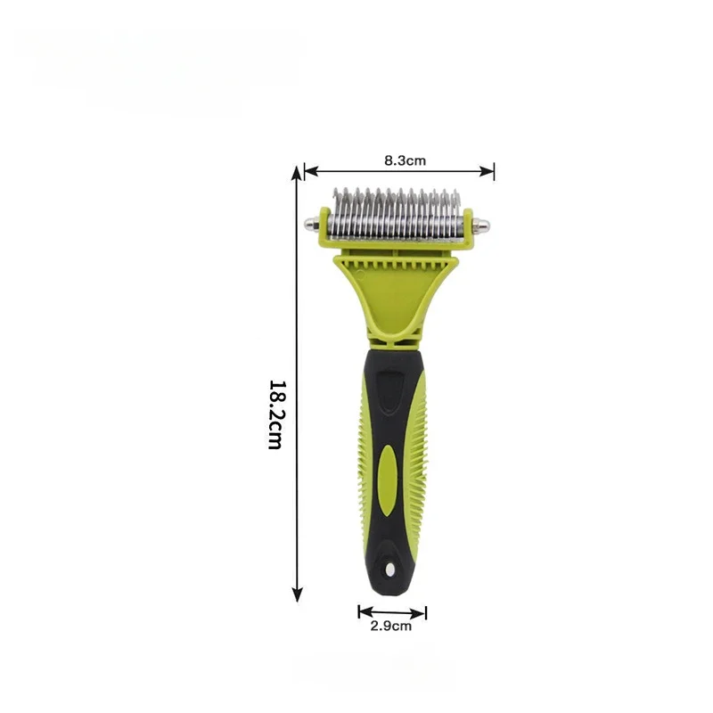 New Cat Dog Comb Pet Open Knot Comb Cat Puppy Hair Fur Shedding Grooming Trimmer Comb Blade Combs Cat Brush