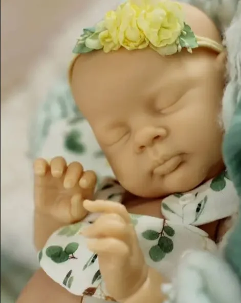 NPK New 19inch  Popular Unfinished Unpaintedd Unassembled Reborn Doll Kit Esenia with cloth body DIY doll parts for Artists view 4