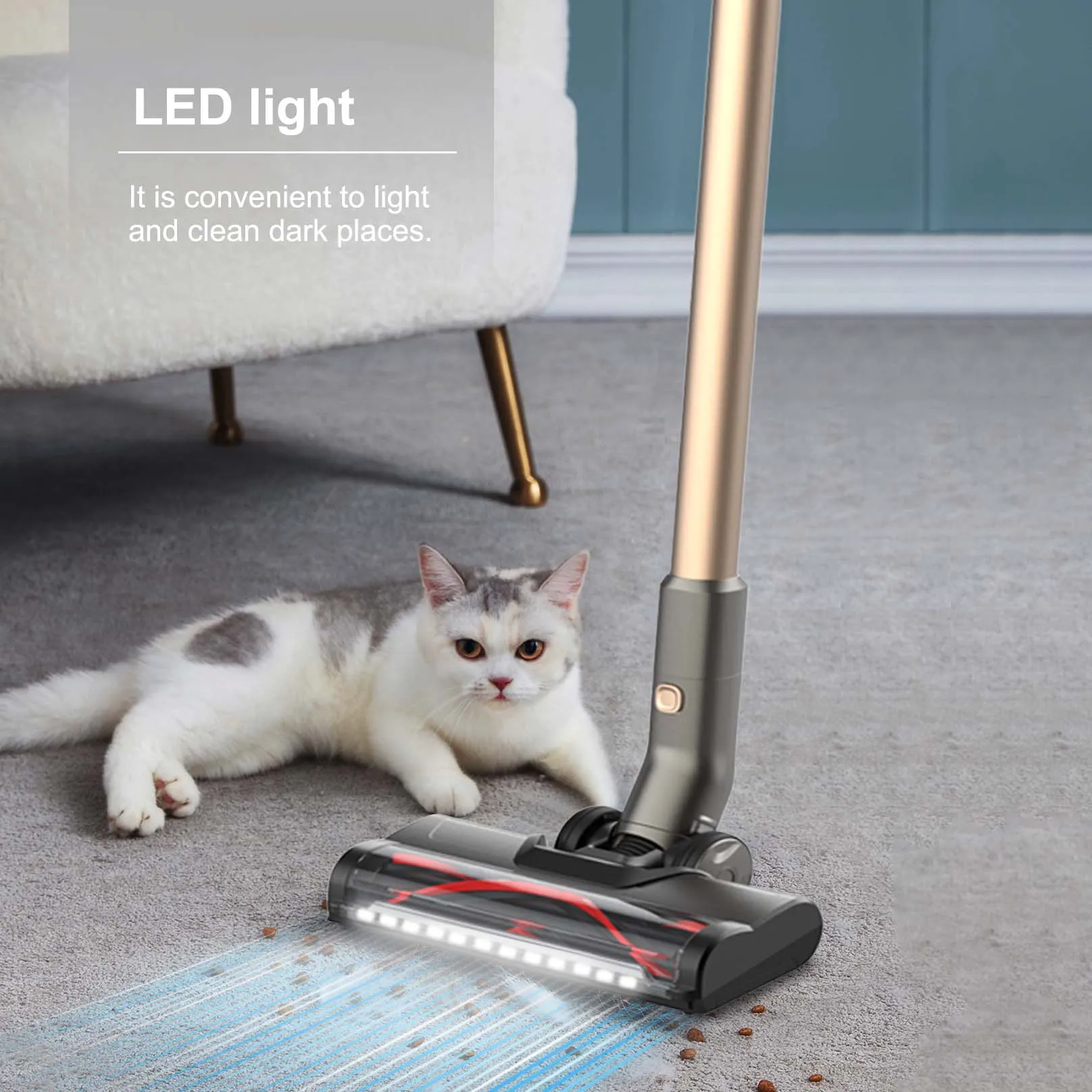 

Powerful Professional 4 in 1 Hand Vacuum Cleaner Electric Stick for Pet Man Hair & Hardwood Floor for Car Care Battery Powered