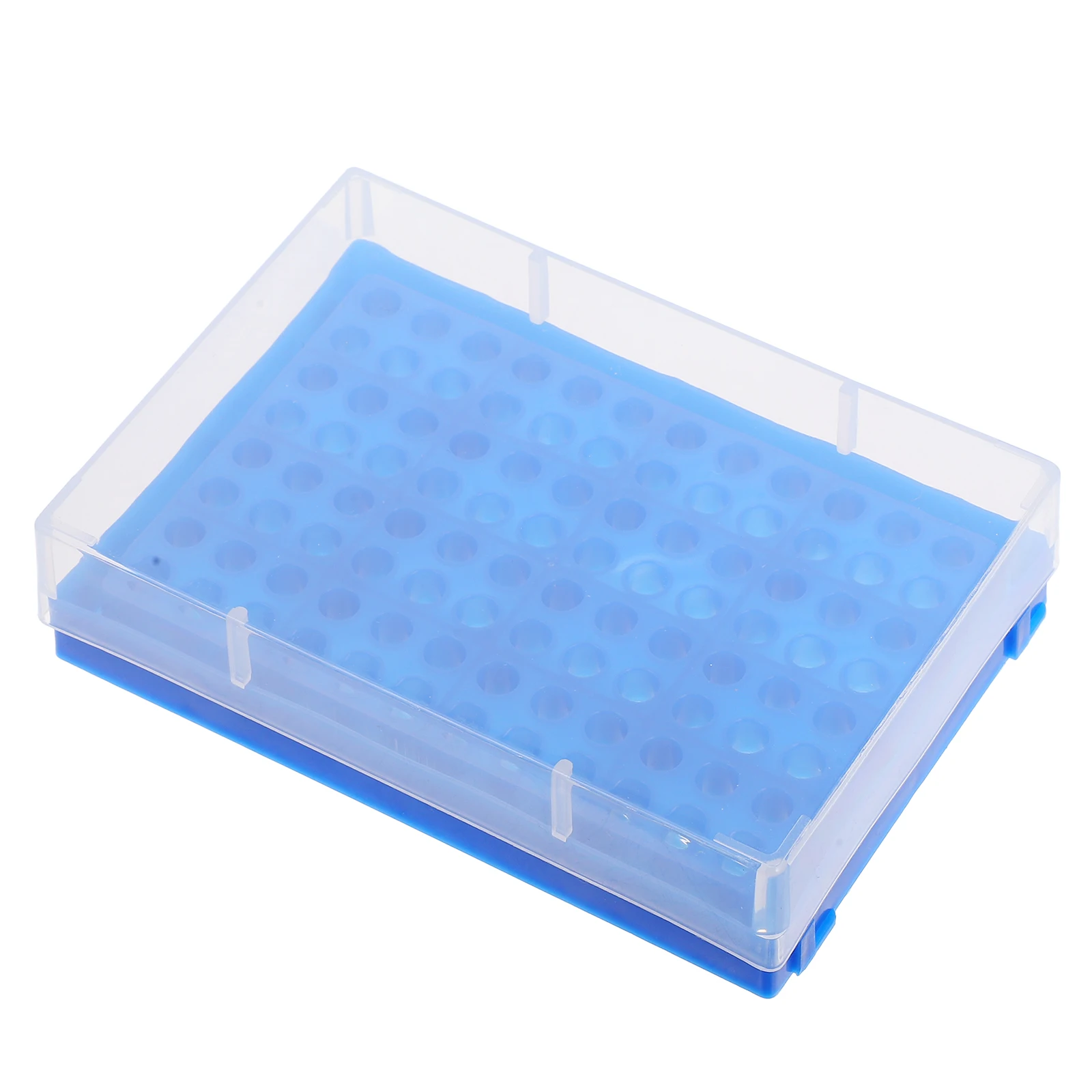 

5Pcs 96 Well Tube Rack Blue Polypropylene 0.2ml Microcentrifuge Tube Organizer Lab Stable Waterproof Centrifuge Support