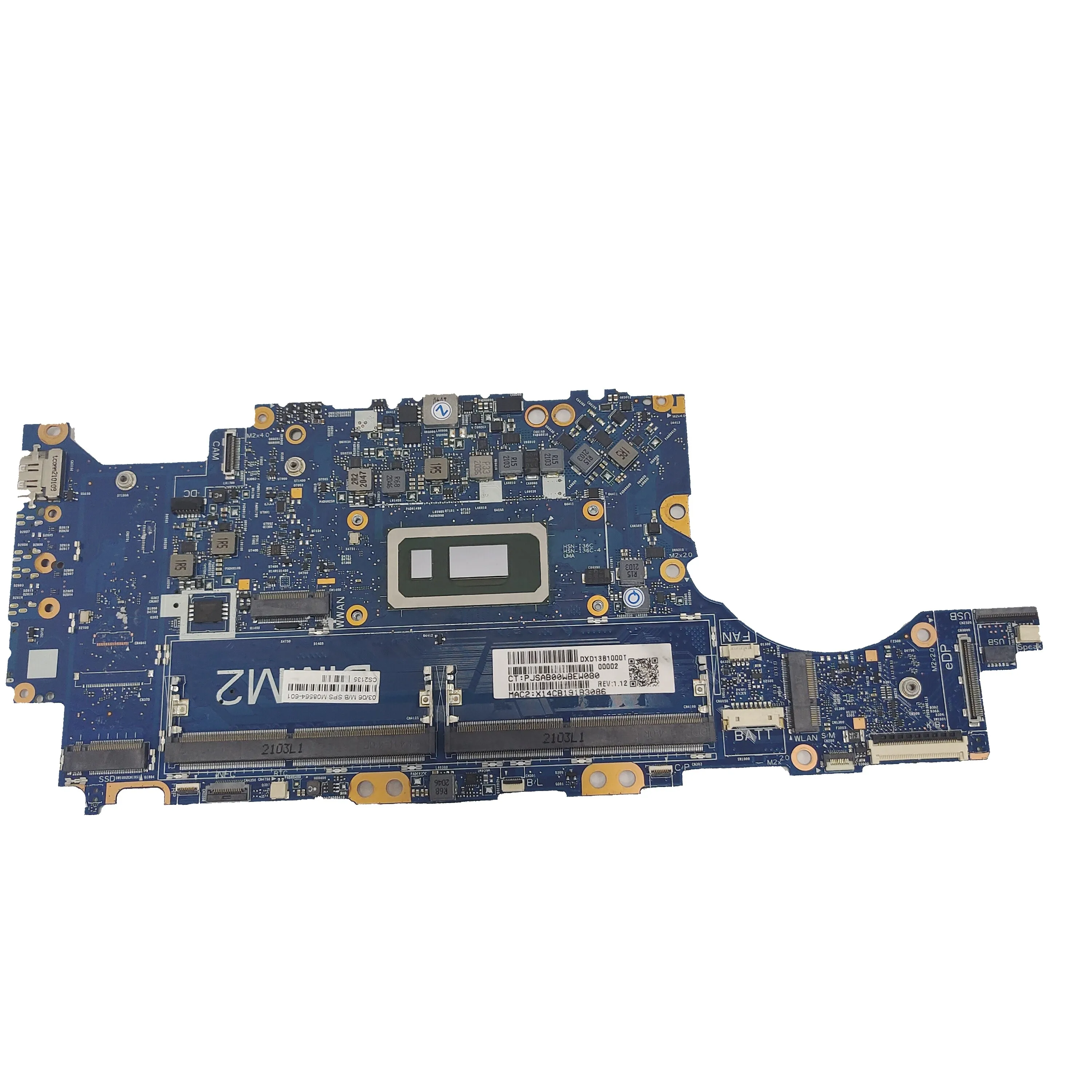 LAPTOP MOTHERBOARD 6050A3136201 M08559-601 M08560-601 FOR HP 830 840 G7 i5-10th Fully Tested and Works Perfectly