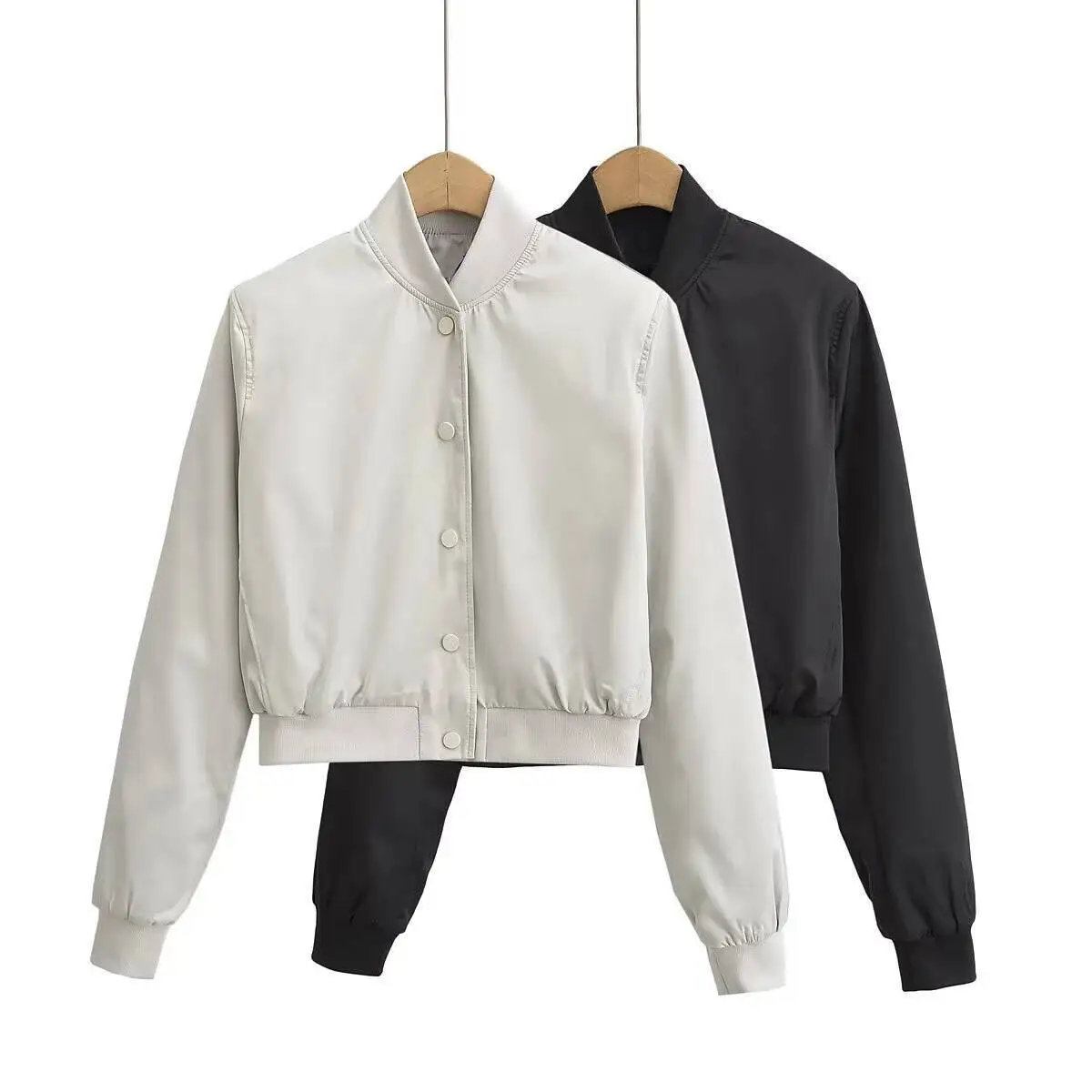 

Women's Single Breasted Threaded Straight Tube Short Casual Style Summer New Jacket Coat